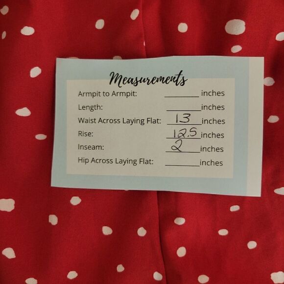 Shein Polka Dot Shorts. Red&White M#012 - Picture 6 of 11